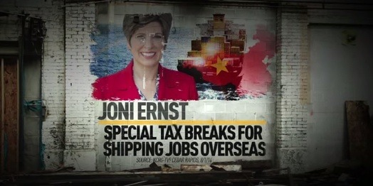 Ernst’s campaign loses ad challenge