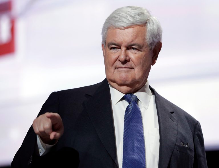 Gingrich assured that Trump can be trusted to deliver on every promise he's made during his campaign. (AP Photo/John Locher)