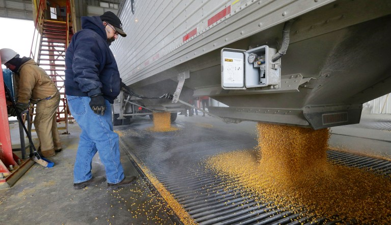 Almost 20 percent of workers in the corn ethanol industry are veterans. (AP Photo/Nati Harnik)