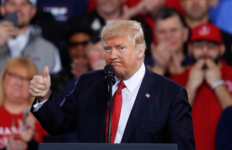 If Trump actually is the source of these documents, then what he said would be a very bold lie. (AP Photo/Paul Sancya)