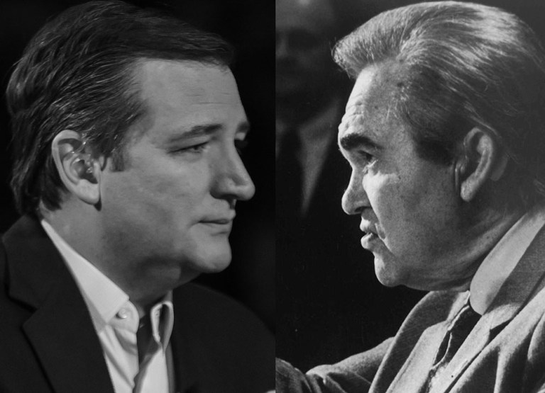 The place Cruz watched the Wisconsin results is also where Hunter S. Thompson dropped acid and covered George Wallace. (AP Photos)