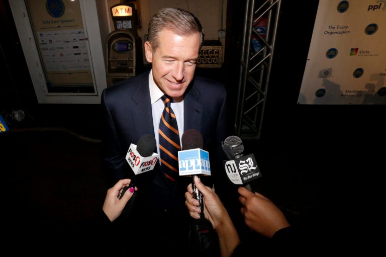Brian Williams was suspended by NBC in February after it was discovered he had exaggerated his telling of a harrowing military aircraft crash while in Iraq in 2003. (AP Photo)Â 