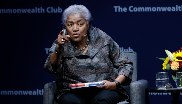 Former Democratic National Committee chair Donna Brazile was in San Francisco on Thursday promoting her new memoir detailing her experiences during the 2016 election. (AP Photo/Marcio Jose Sanchez)