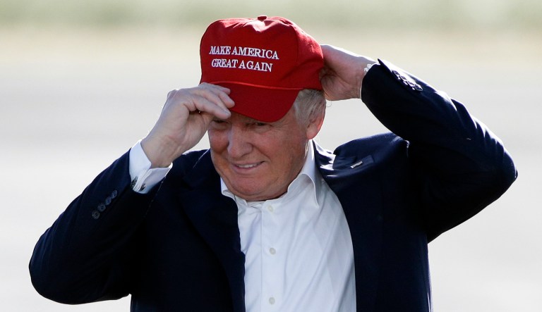 President Trump returned late Tuesday from his 12-day trip to Asia, but has remained mum on the Roy Moore situation since Friday. (AP Photo/Jae C. Hong, File)