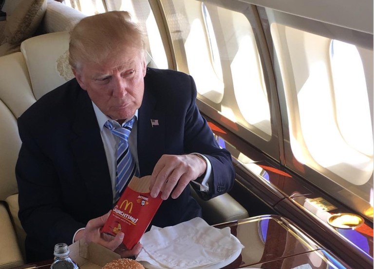 Picture tweeted out by President Trump during the presidential campaign.