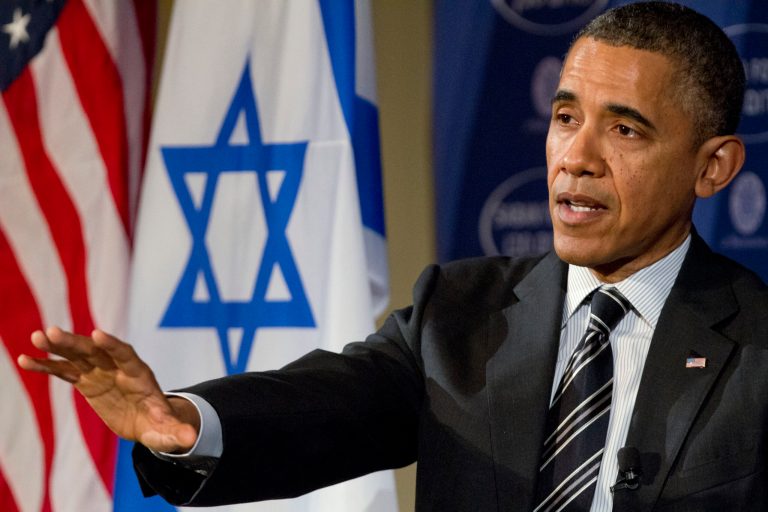 President Obama speaks at the Brookings Institution's Saban Forum at the Willard Hotel in Washington on Saturday. (AP Photo/Jacquelyn Martin)