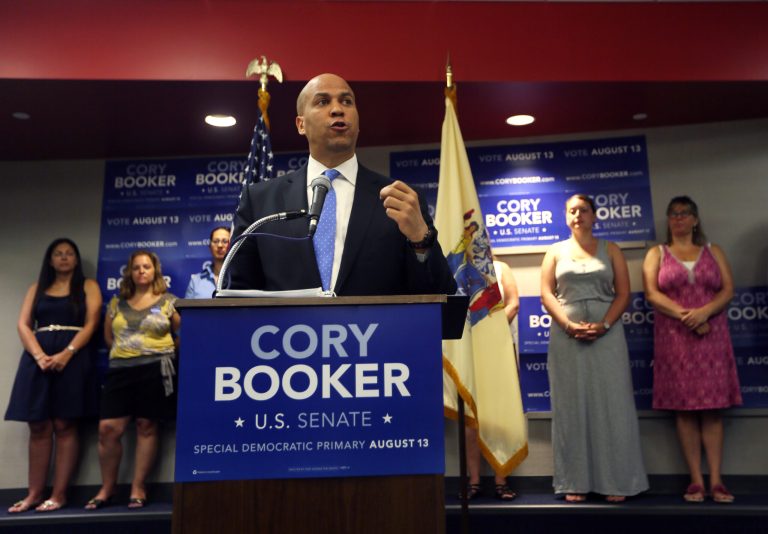 U.S. Senate candidate Cory Booker (AP/Chris Pedota)