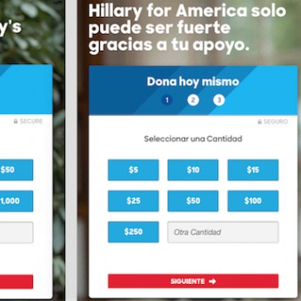 Again! Clinton Campaign’s Highest Suggested Donation Is $2,700 in English, but Only $250 in Spanish