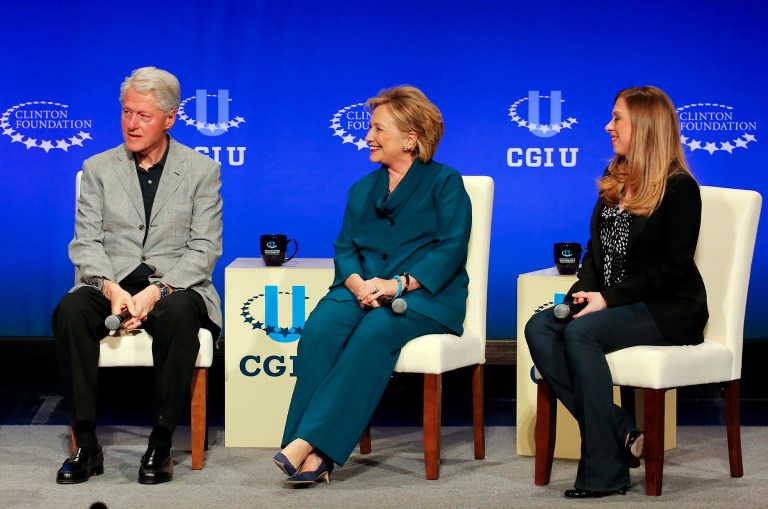 A Republican political action committee sent a letter to top IRS officials requesting the agency open an investigation into the Clinton Foundation's questionable practices. (AP Photo/Matt York)