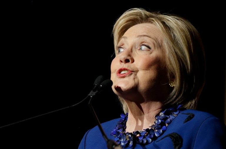 Hillary Clinton speaks during the 