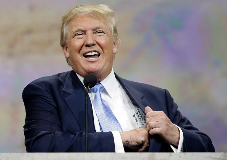 Donald Trump was declared the winner of Tennessee's Republican primary Tuesday night, appearing to seize first place by a long shot. (AP File Photo/Mark Humphrey)