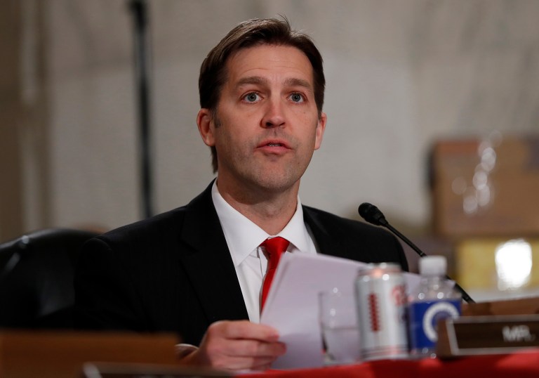 Nebraska Sen. Ben Sasse confirmed that President Trump's pick for the Supreme Court criticized Trump's comments about federal judges in a private meeting with him. (AP Photo/Alex Brandon)