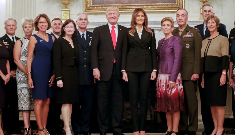 This week's White House report card finds President Trump coming off a difficult week for the country and poised for another trying one as he faces down North Korea, decides what to do with the Obama-era Iran nuclear deal and readies yet another staff change. (AP Photo/Pablo Martinez Monsivais)