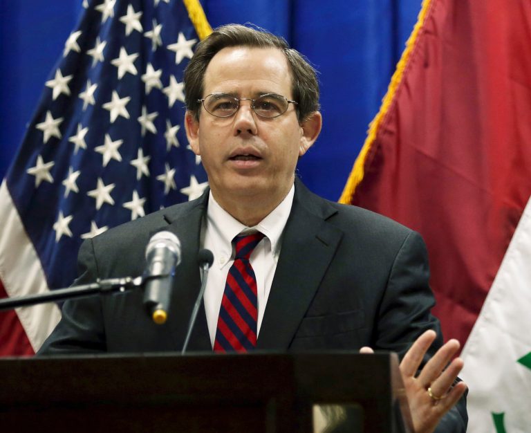 Considering his background, Stuart Jones, a professional, should have been able to defend America's apparent double standard more adroitly. (AP Photo/Khalid Mohammed, File, Pool)