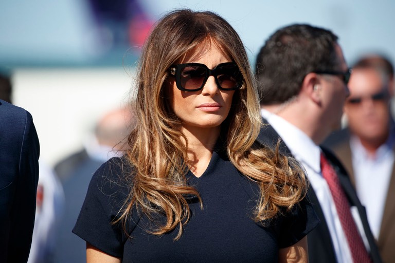This assertion about first lady Melania Trump is a malicious lie. (AP Photo/Evan Vucci)