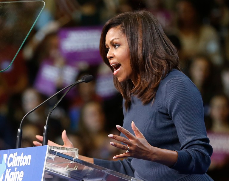 Michelle Obama gave a widely praised speech at a Thursday rally for Hillary Clinton where she condemned Donald Trump's 