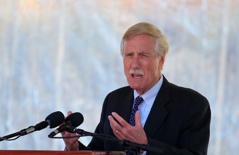 Sen. Angus King, I-Maine, will vote for Exxon Mobil CEO Rex Tillerson as secretary of state, but will vote against Sen. Jeff Sessions, Trump's attorney general pick. (AP Photo/Robert F. Bukaty)
