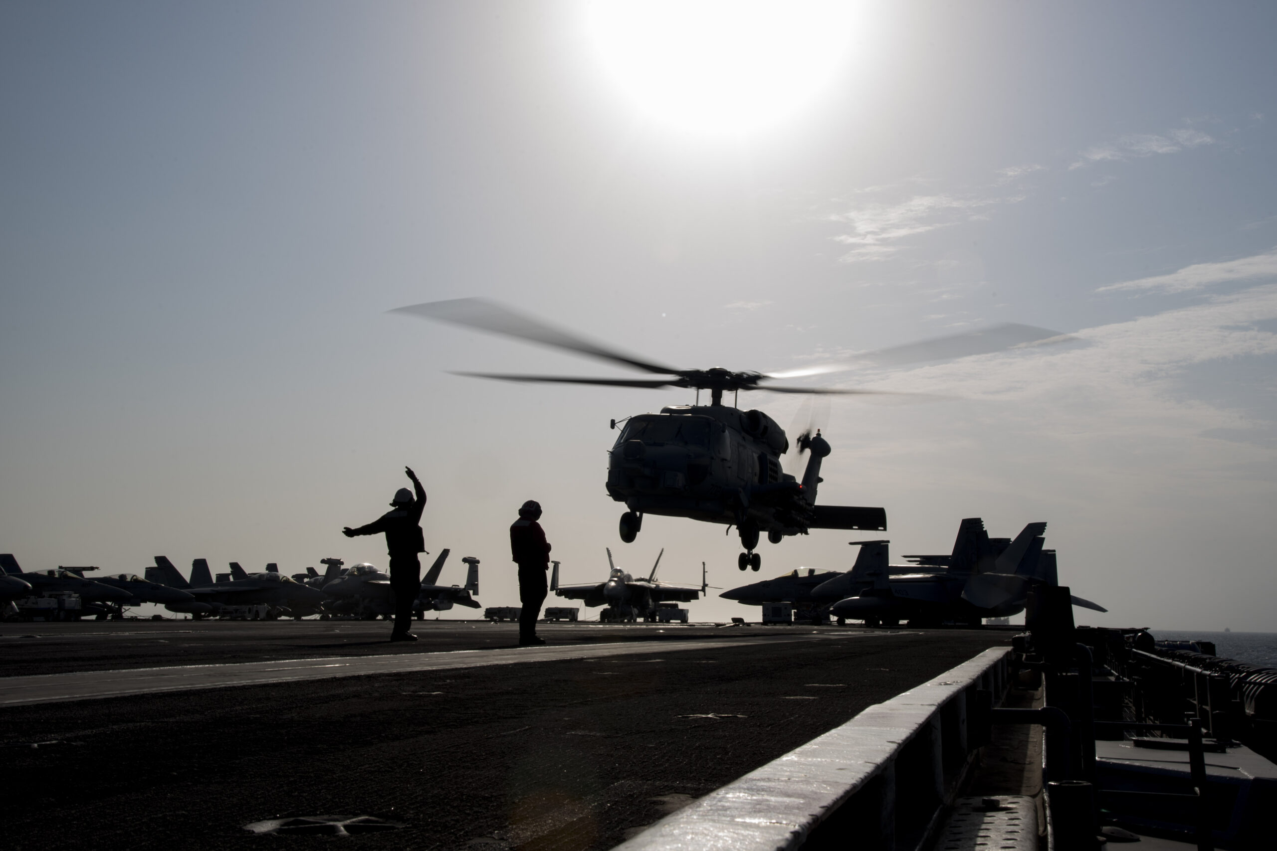 Iranian boat points weapon at US Navy helicopter in Strait of Hormuz