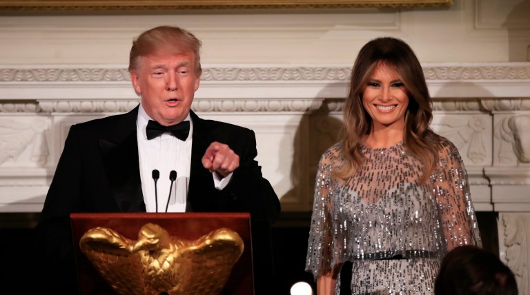 President Trump called first lady Melania Trump 