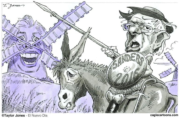 Editorial cartoons: Tilting at windmills