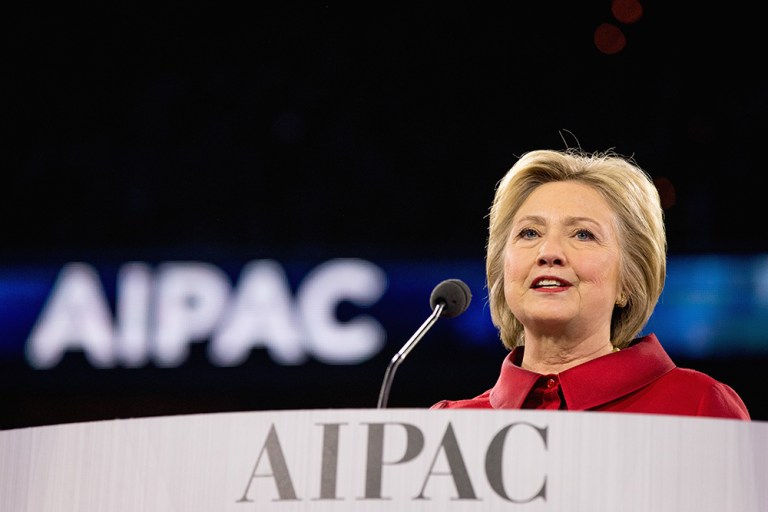 During her speech Monday morning, Hillary Clinton boasted that her leadership helped the Obama administration 