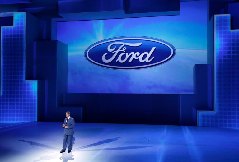 FILE - In this Monday, Jan. 13, 2014, file photo, Ford Motor Co., Executive Chairman Bill Ford addresses the media at the North American International Auto Show in Detroit.  Ford reports quarterly earnings on Tuesday, Jan. 28, 2014. (AP Photo/Carlos Osorio, File)