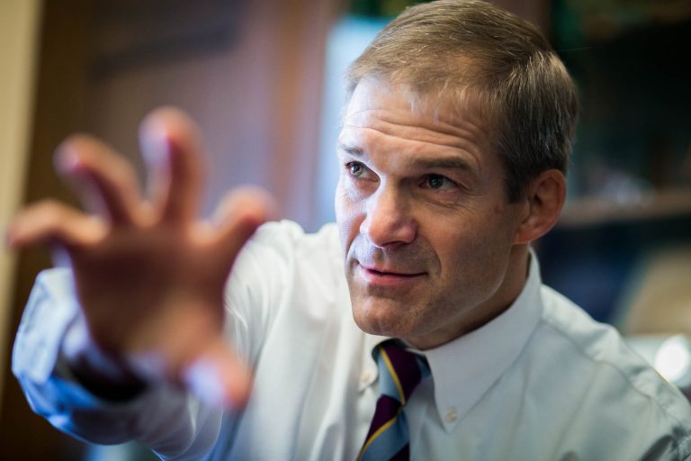 Congressman Jim Jordan, R-Ohio, speaks with the Washington Examiner, in his office, on Capitol Hill, Washington, Thursday, September 10, 2015. (Graeme Jennings/Washington Examiner)