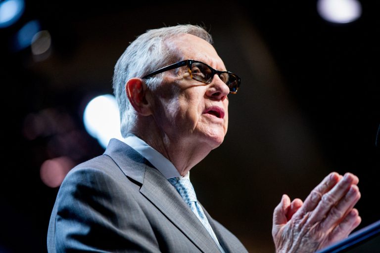 In a statement issued on Saturday, Senate Minority Leader Harry Reid said that Democrats would attempt to use the filibuster to prevent the Senate from holding even a symbolic vote on the issue. (AP Photo/Andrew Harnik)