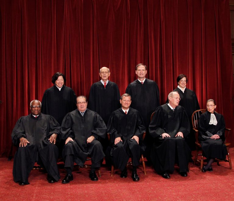 Justice Antonin Scalia seemed more sympathetic to Paterson, while the more liberal justices sided with the employee. (AP Photo)