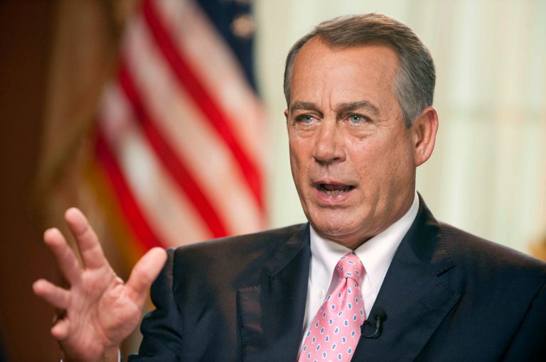 House Speaker John Boehner, R-Ohio, told reporters that no decisions have been made on how to proceed with the continuing resolution. (AP Photo/CBS News, Chris Usher)