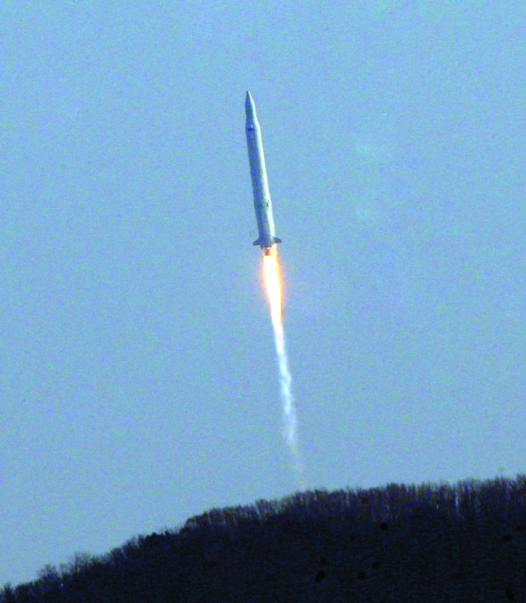 A rocket carrying a satellite is launched by South Korea at the Naro Space Center in Goheung Wednesday, Jan. 30, 2013. South Korea says it has successfully launched a satellite into orbit from its own soil for the first time. Wednesday's high-stakes launch comes just weeks after archrival North Korea successfully launched its own satellite to the surprise of the world. (AP Photo/Yonghap, Seo Myung-gon) KOREA OUT
