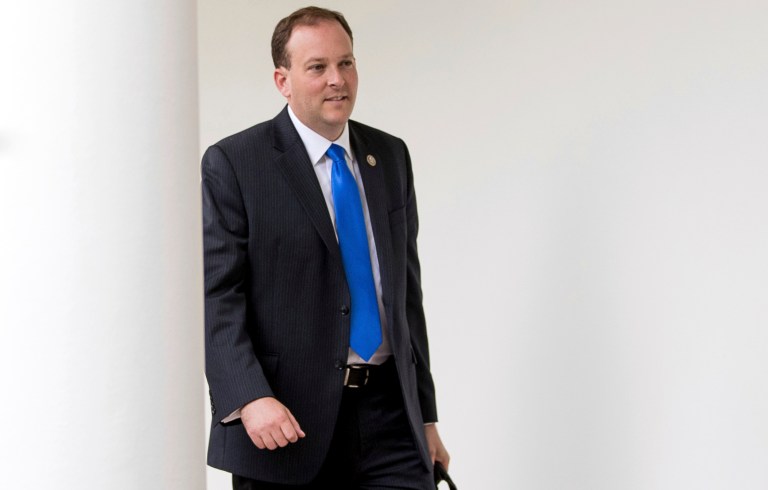 Rep. Lee Zeldin, R-N.Y., has a plan to allow the Justice Department to intervene when officials believe that a dangerous person is close to obtaining firearms or explosives. (AP Andrew Harnik)