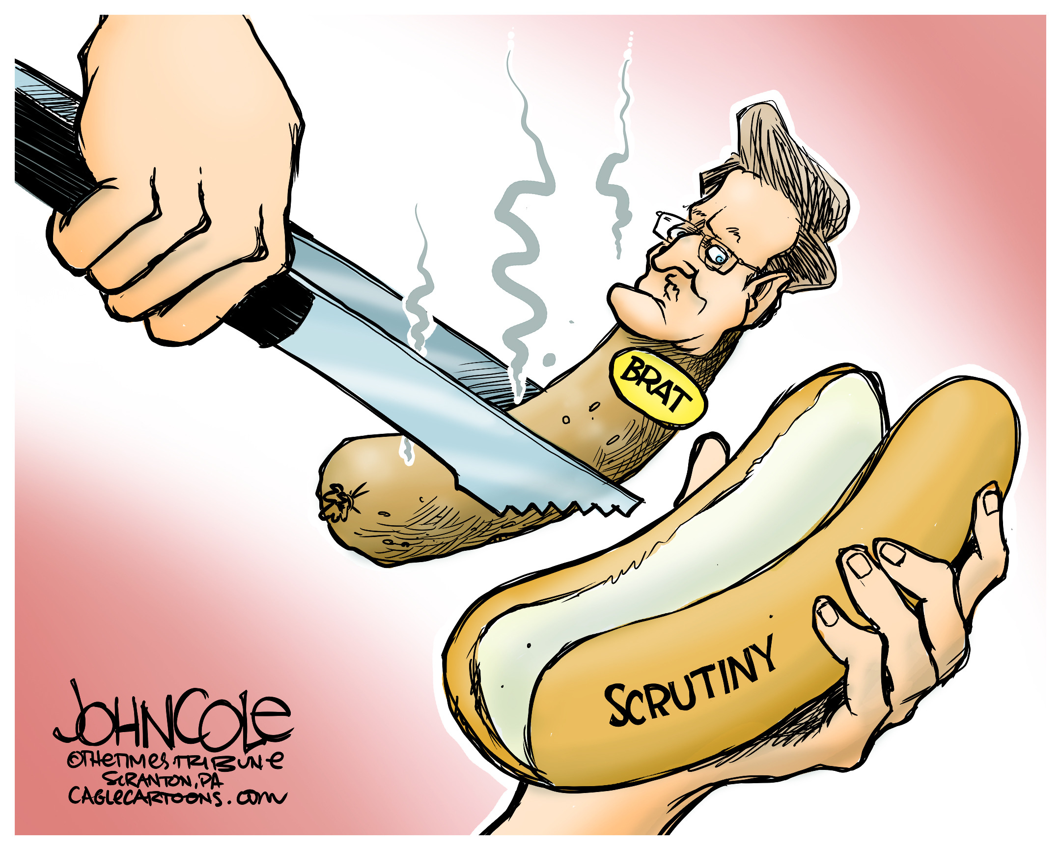 Editorial Cartoon: Brat on a bun
