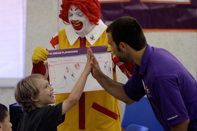 The initiative will have KaBOOM! provide play spaces to hospitals across the country. (PRNewsFoto/McDonald's)
