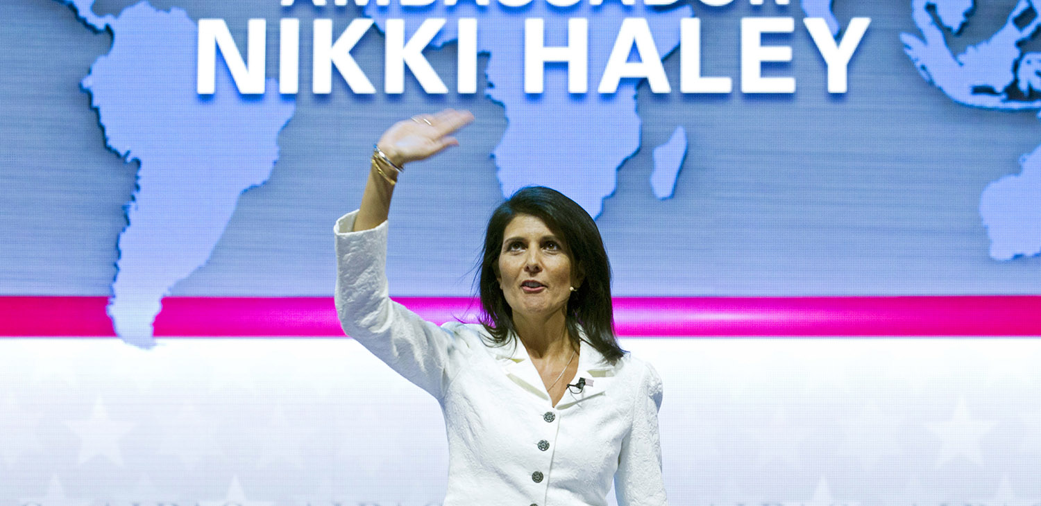 Trump’s tweets just ‘chatter’ to Nikki Haley