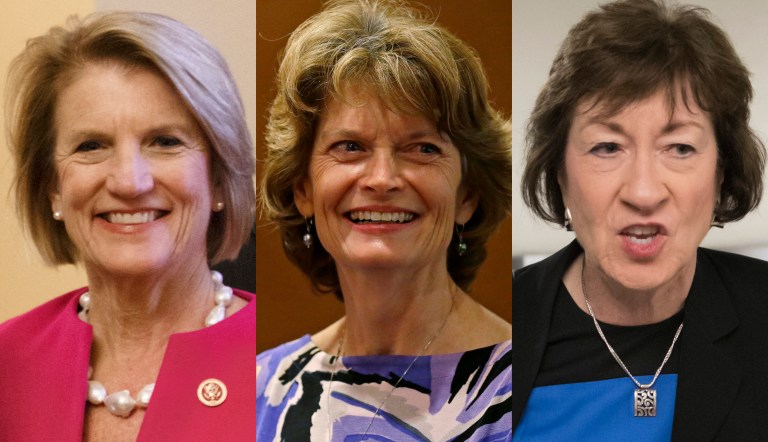 Sens. Shelley Moore Capito of West Virginia, Lisa Murkowski of Alaska and Susan Collins of Maine said that they would not support the repeal of Obamacare without a replacement plan stopping the bill from proceeding in the Senate. (AP Photos)