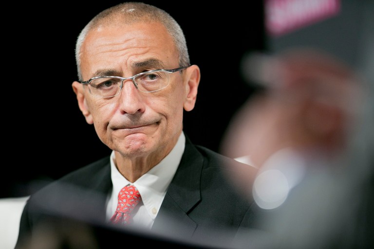 "What she thought would be a convenient way to communicate with family, friends and colleagues  by using one email account for both her work related and personal emails  has turned out to be anything but convenient," John Podesta wrote in the memo. (Andrew Harrer/Bloomberg, File)