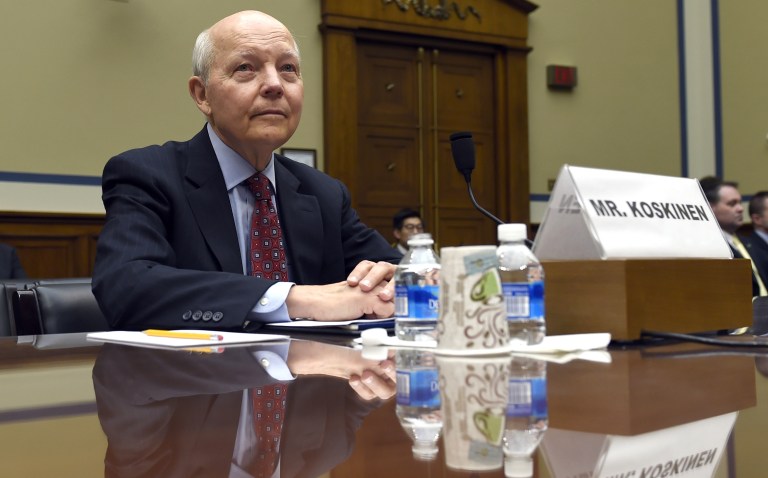 The resolution against the embattle IRS Commissioner John Koskinen cited 