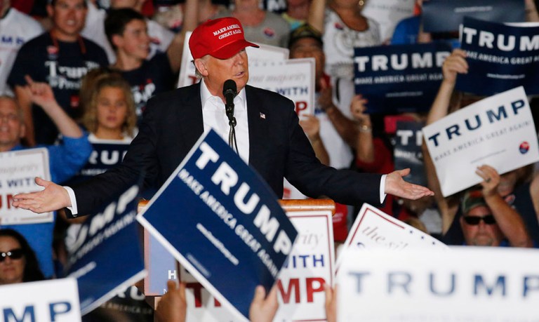 The billionaire's victory in the second smallest state in the U.S. puts him that much closer to the GOP nomination. (AP Photo/Julio Cortez)