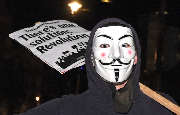 Remember, remember the spraypaint plot. (David Mirzoeff / PA via AP)