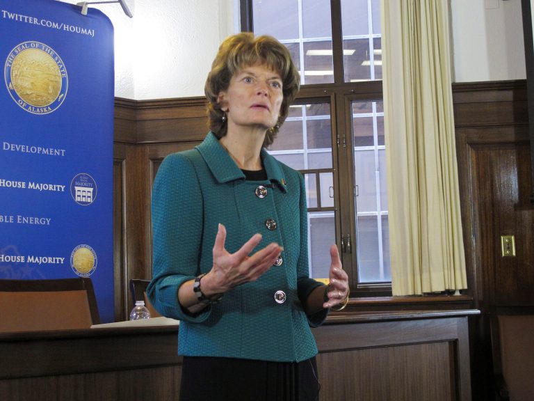 Senate Energy and Natural Resources Committee Chairwoman Sen. Lisa Murkowski, R-Alaska, told reporters last week that she hoped a draft version would emerge by week's end, though that never materialized. (AP Photo)Â 