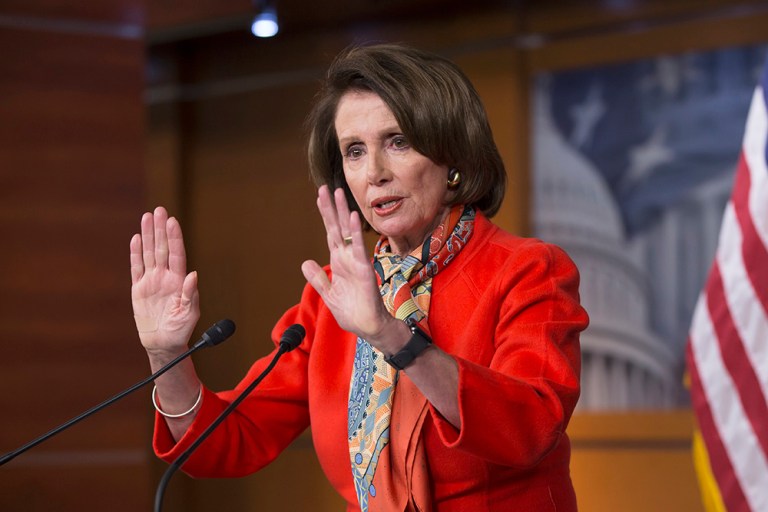 House Minority Leader Nancy Pelosi said she is 