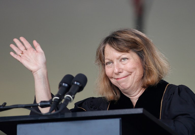 Jill Abramson, former executive editor of the New York Times, said on Monday that the media is too hard on Hillary Clinton, most likely because Clinton is a woman. (AP Photo/Nell Redmond)