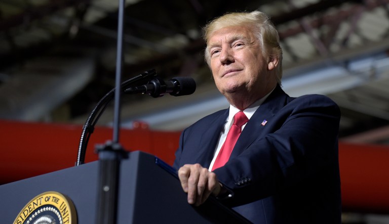 President Trump said at an Iowa rally Wednesday he prefers to have 