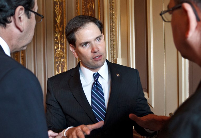 A State Department spokesman told reporters Monday that while the department has offered to have Marco Rubio meet with Roberta Jacobson, 