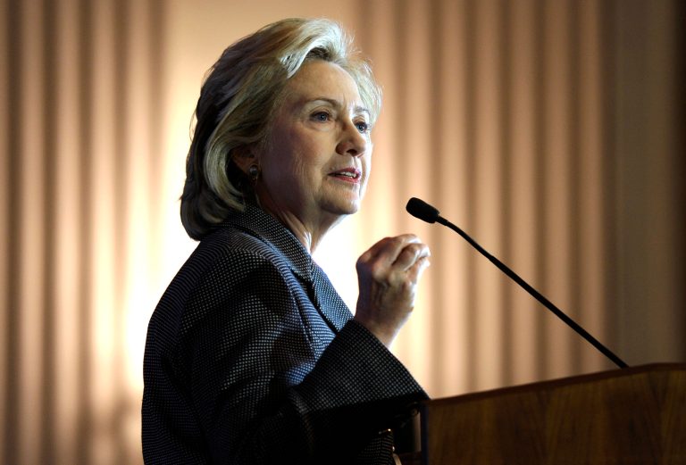 FILE - In this Dec. 6, 2013, file photo, Hillary Rodham Clinton speaks after receiving the 2013 Lantos Human Rights Prize during a ceremony on Capitol Hill in Washington. Getting ready to run for president means working through a hefty checklist of activities long before most people are paying attention to the contest ahead. Prep work, positioning and auditioning don't wait for the primary season. And the pace is picking up. (AP Photo/Susan Walsh, file)