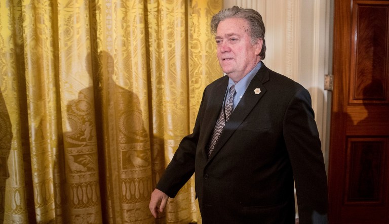 White House press secretary Sarah Sanders said President Trump and Steve Bannon have not spoken since early December. (AP Photo/Andrew Harnik)