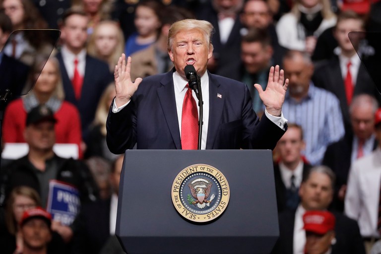 President Trump on Thursday released a budget blueprint that would slash the State Department and the U.S. Agency for International Development by 28 percent. (AP Photo/Mark Humphrey)