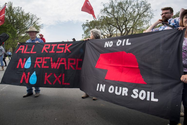 Demonstrators gathered in Washington, at a 