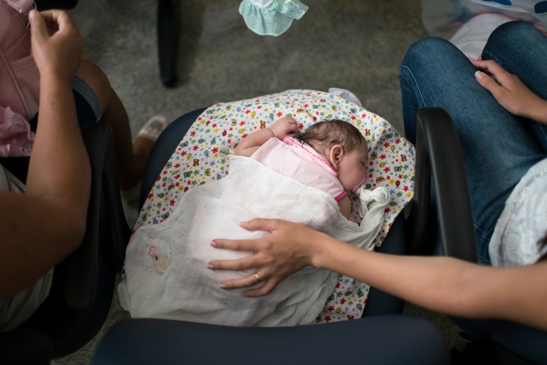 Six Zika-affected pregnancies in the U.S. have resulted in birth defects, the CDC says. (AP Photo/Felipe Dana)